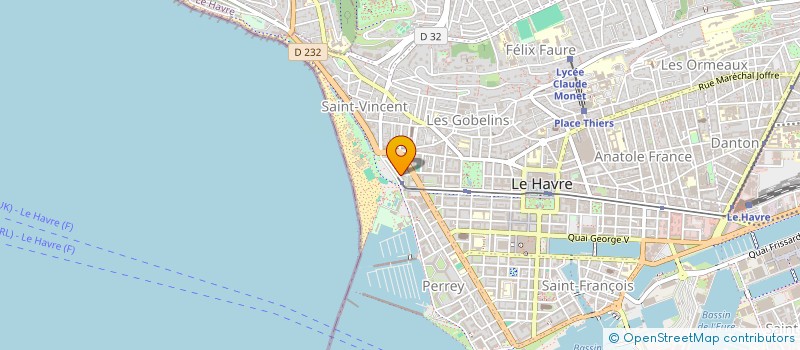localisation de l'entreprise MADAME MARIE FRANCOISE LANGUILLE  LE HAVRE