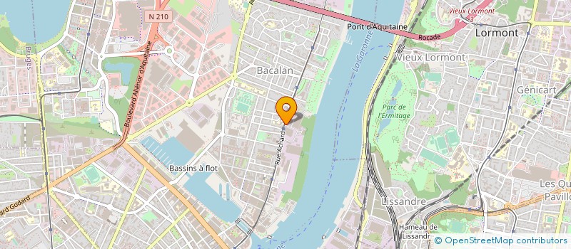 localisation de l'entreprise MADAME MARIE-FRANCOISE LASSERRE  BORDEAUX