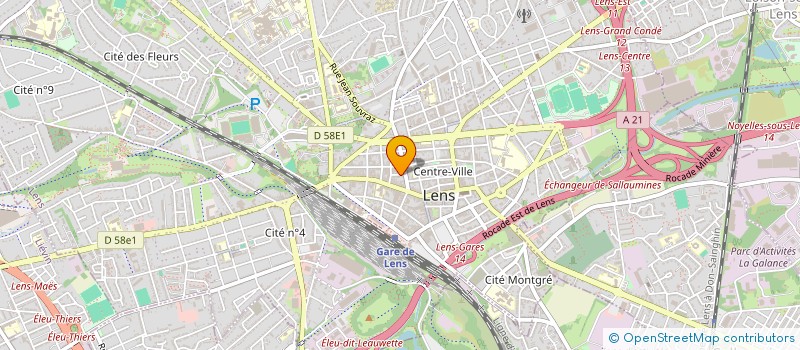 localisation de l'entreprise MADAME MARIE-FRANCOISE LE BERRE  LENS