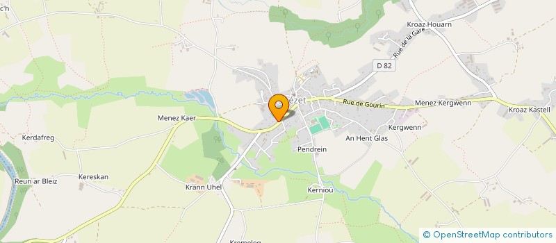 localisation de l'entreprise MADAME MARIE-FRANCOISE LE PAGE  SPEZET