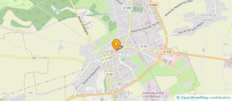 localisation de l'entreprise MADAME MARIE-FRANCOISE LE ROLLAND  LE NEUBOURG