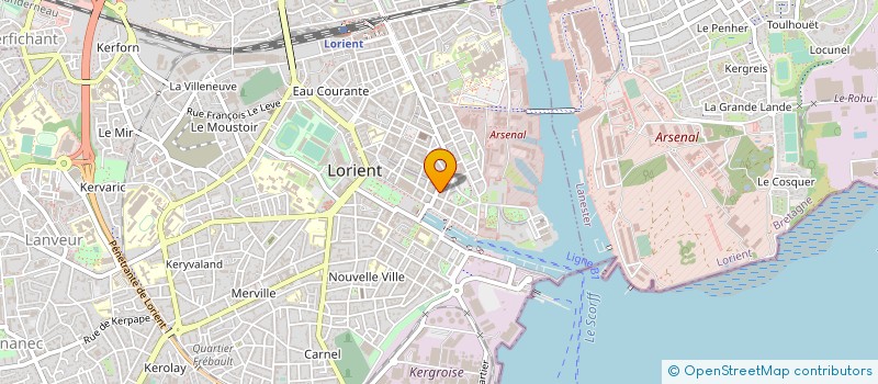 localisation de l'entreprise MADAME MARIE FRANCOISE LE ROUX  LORIENT