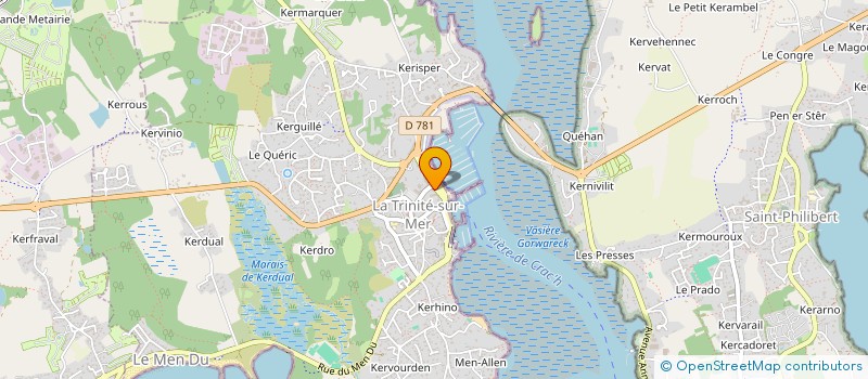 localisation de l'entreprise MADAME MARIE-FRANCOISE LE TRESTE  LA TRINITE-SUR-MER