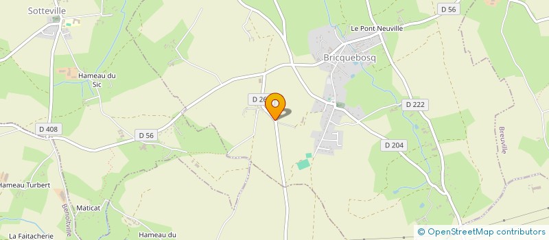 localisation de l'entreprise MADAME MARIE-FRANCOISE LECOSTEY  BRICQUEBOSQ