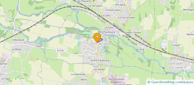 localisation de l'entreprise MADAME MARIE-FRANCOISE LEGRAND à PONT-DE-VEYLE
