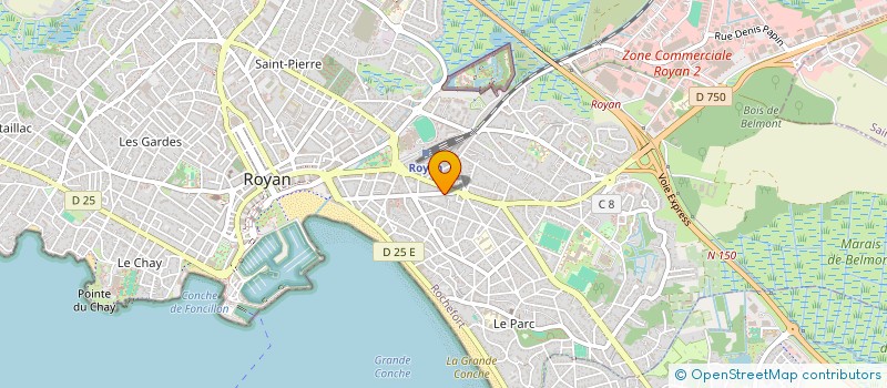 localisation de l'entreprise MADAME MARIE-FRANCOISE MARGEOT  ROYAN