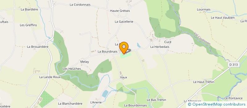 localisation de l'entreprise MADAME MARIE FRANCOISE MATHIOT  BAZOUGES-LA-PEROUSE