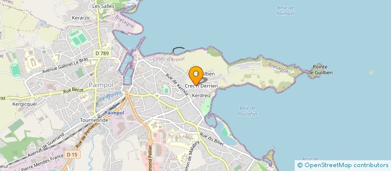 localisation de l'entreprise MADAME MARIE-FRANCOISE MENARD  PAIMPOL