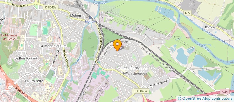 localisation de l'entreprise MADAME MARIE FRANCOISE NOTE  VILLERS-SEMEUSE