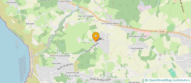 localisation de l'entreprise MADAME MARIE-FRANCOISE OLLIVIER  LANNION