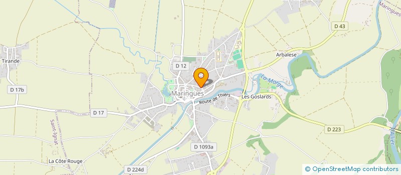 localisation de l'entreprise MADAME MARIE FRANCOISE PELLET  MARINGUES