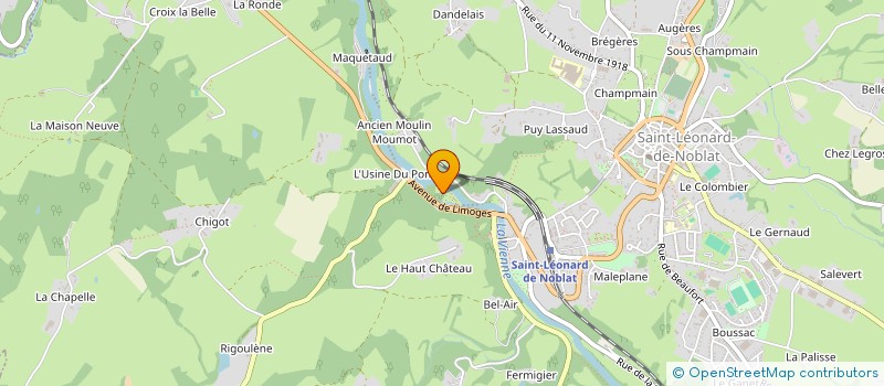 localisation de l'entreprise MADAME MARIE-FRANCOISE RELIAT à SAINT-LEONARD-DE-NOBLAT
