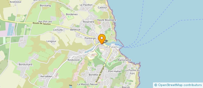 localisation de l'entreprise MADAME MARIE-FRANCOISE ROBIN à LE PALAIS