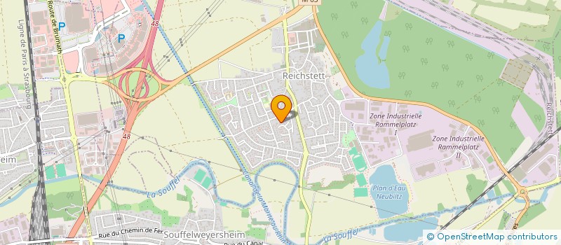 localisation de l'entreprise MADAME MARIE-FRANCOISE ROTHAN  REICHSTETT