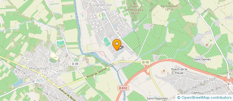 localisation de l'entreprise MADAME MARIE-FRANCOISE SOSA  LIGNAN-SUR-ORB