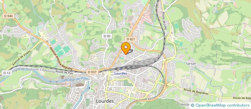localisation de l'entreprise MADAME MARIE FRANCOISE THIBAULT à LOURDES
