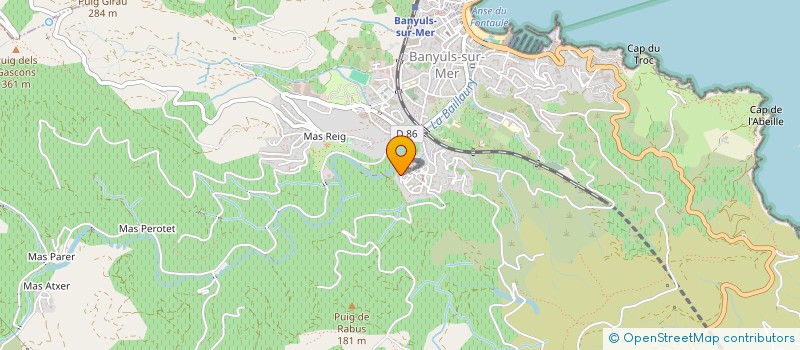 localisation de l'entreprise MADAME MARIE-FRANCOISE VIDAL  BANYULS-SUR-MER