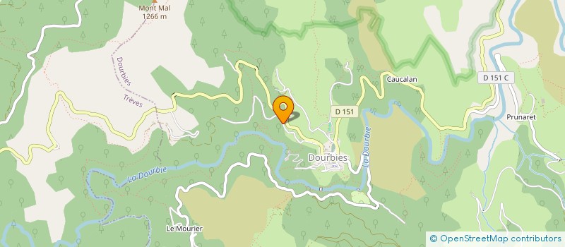 localisation de l'entreprise MADAME MARIE FRAYSSINET  DOURBIES