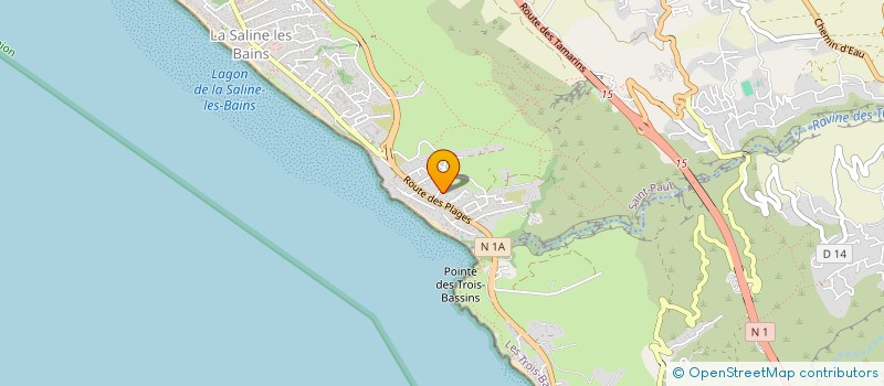 localisation de l'entreprise MADAME MARIE FREDERIQUE LEBON  SAINT-PAUL