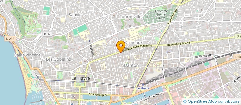 localisation de l'entreprise MADAME MARIE FRETAUD à LE HAVRE