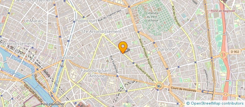 localisation de l'entreprise MADAME MARIE FRIGOULT à PARIS