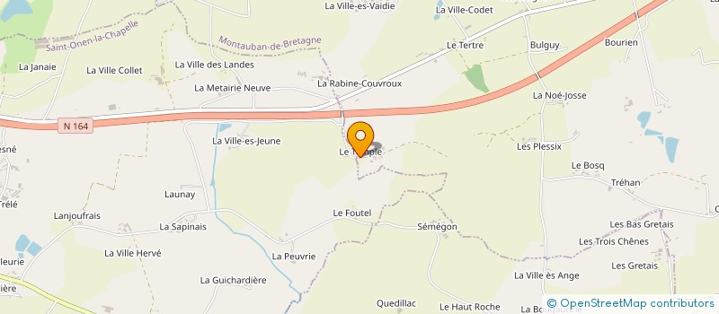 localisation de l'entreprise MADAME MARIE FRIN à MONTAUBAN-DE-BRETAGNE