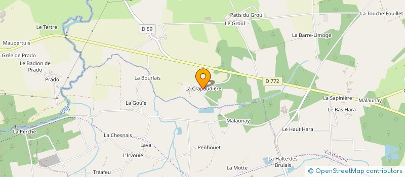 localisation de l'entreprise MADAME MARIE FROMENTOUX à LA CHAPELLE-BOUEXIC