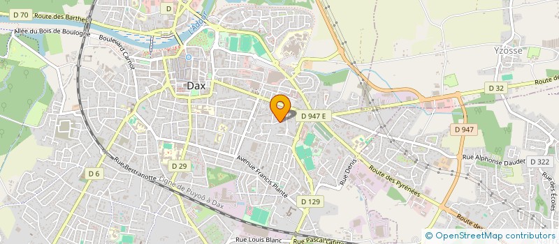 localisation de l'entreprise MADAME MARIE FROUSTEY  DAX