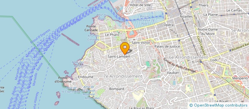localisation de l'entreprise MADAME MARIE FUND  MARSEILLE
