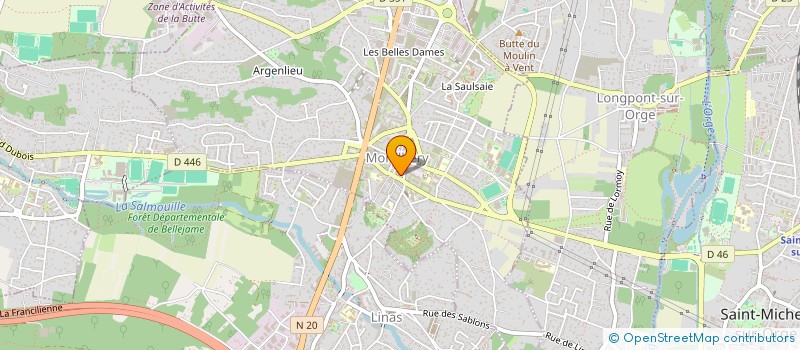 localisation de l'entreprise MADAME MARIE FURMAN  MONTLHERY