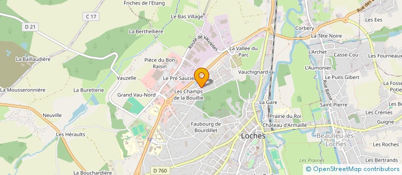 localisation de l'entreprise MADAME MARIE FUSEAU  LOCHES