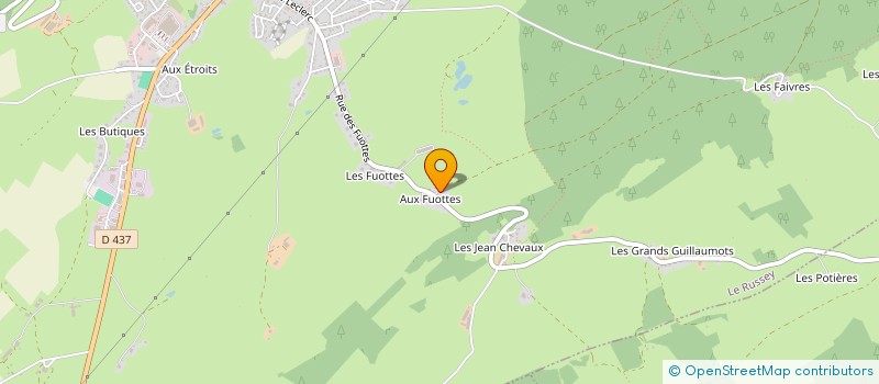 localisation de l'entreprise MADAME MARIE FUTIN  LE RUSSEY