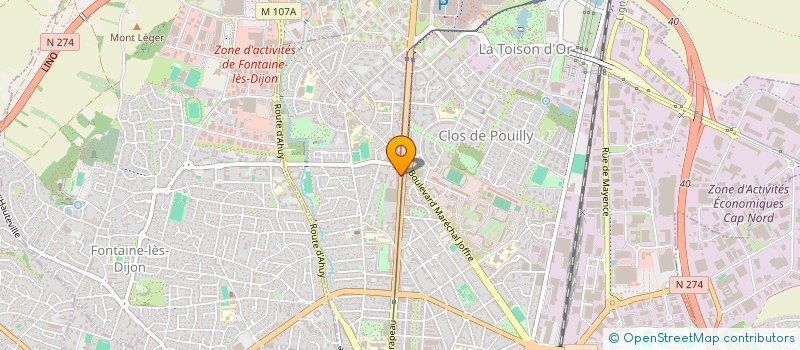 localisation de l'entreprise MADAME MARIE GABILLET  DIJON