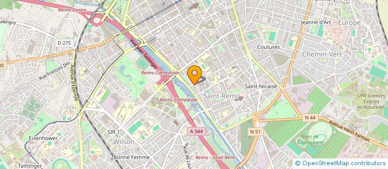 localisation de l'entreprise MADAME MARIE GABRIEL  REIMS