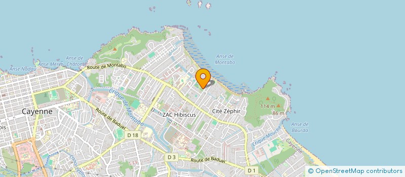 localisation de l'entreprise MADAME MARIE-GABRIELLE EUZET  CAYENNE