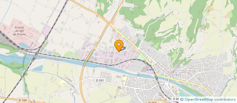 localisation de l'entreprise MADAME MARIE-GABRIELLE GACHON à CREST