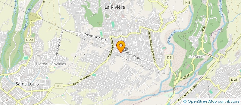 localisation de l'entreprise MADAME MARIE GABRIELLE HOARAU à SAINT-LOUIS