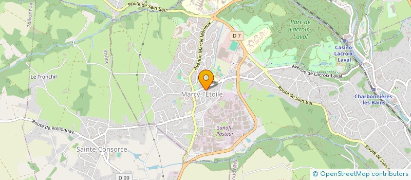 localisation de l'entreprise MADAME MARIE-GABRIELLE SEUX  MARCY-L'ETOILE