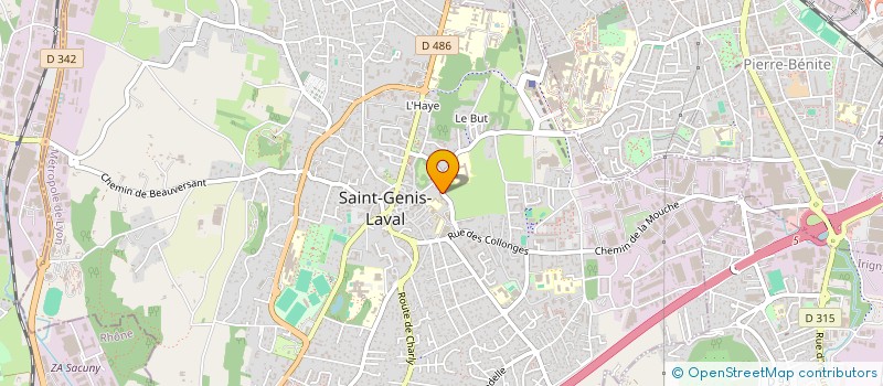 localisation de l'entreprise MADAME MARIE GABRIELLE VIGNERON  SAINT-GENIS-LAVAL