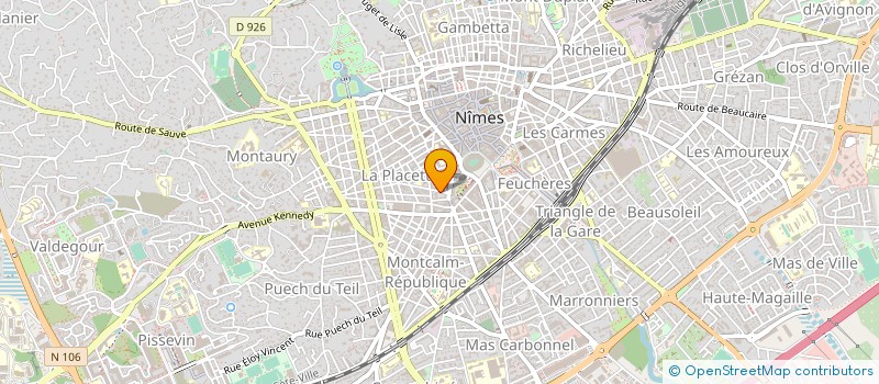 localisation de l'entreprise MADAME MARIE GACHE  NIMES