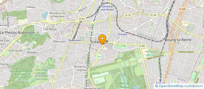 localisation de l'entreprise MADAME MARIE GAELLE BRAY à SCEAUX