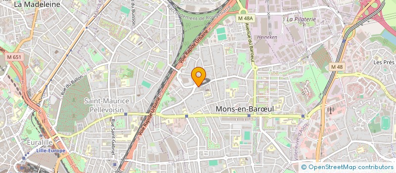 localisation de l'entreprise MADAME MARIE-GAELLE LEDE  MONS-EN-BARUL