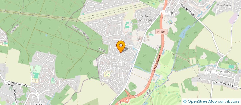 localisation de l'entreprise MADAME MARIE-GAELLE PIGAL  LESIGNY