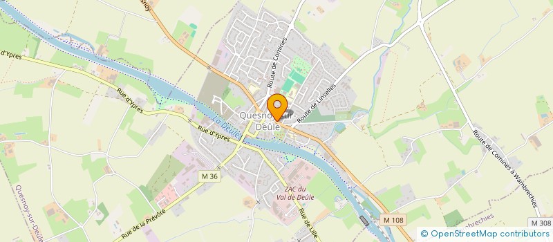 localisation de l'entreprise MADAME MARIE GAGNEUR à QUESNOY-SUR-DEULE
