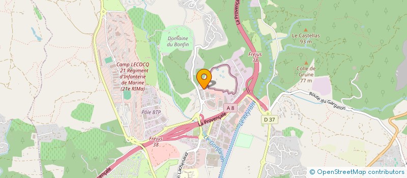 localisation de l'entreprise MADAME MARIE GAILHAC à FREJUS
