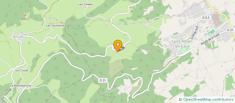 localisation de l'entreprise MADAME MARIE GAILLARD  SAINT-ALBAN-LES-EAUX