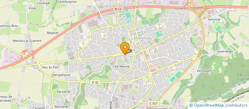 localisation de l'entreprise MADAME MARIE GAILLARD  LANDIVISIAU