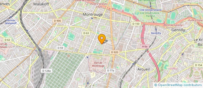 localisation de l'entreprise MADAME MARIE GAILLARD  MONTROUGE