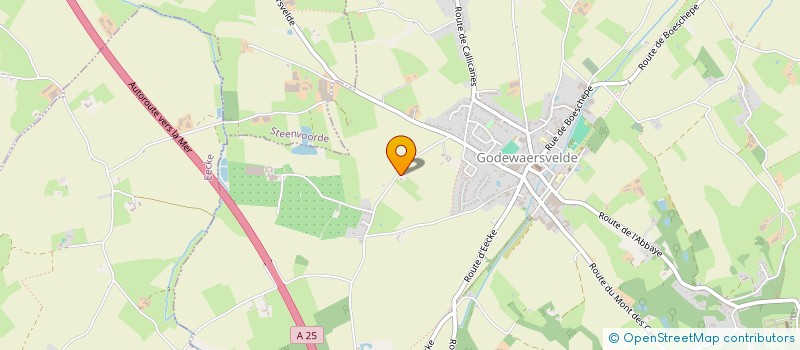 localisation de l'entreprise MADAME MARIE GAILLET  GODEWAERSVELDE