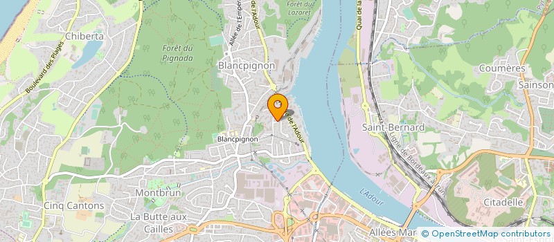 localisation de l'entreprise MADAME MARIE GALHARRETBORDE  ANGLET